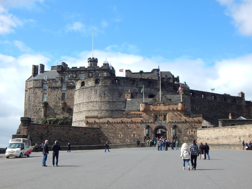 Edinburgh Castle, die Burg von außen