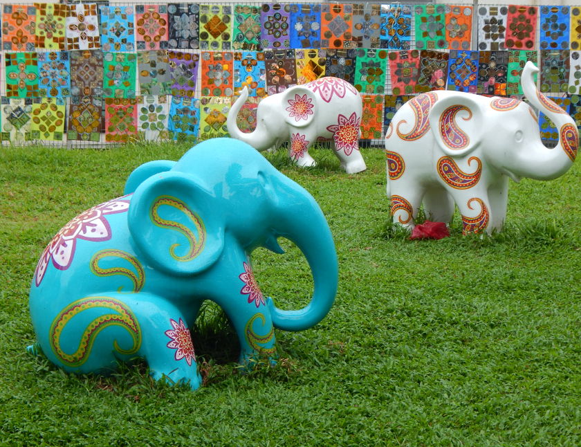 Little India Singapur die kleinen Elefanten