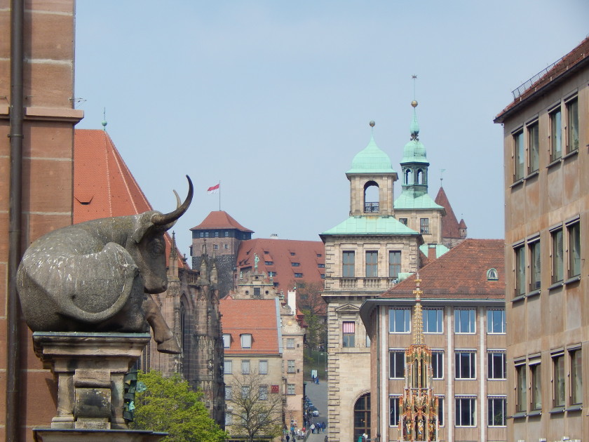 Nürnberg Sehenswürdigkeiten in der Altstadt.