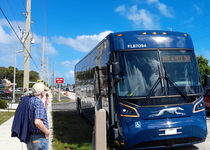 Greyhound Busfahrt nach Key West
